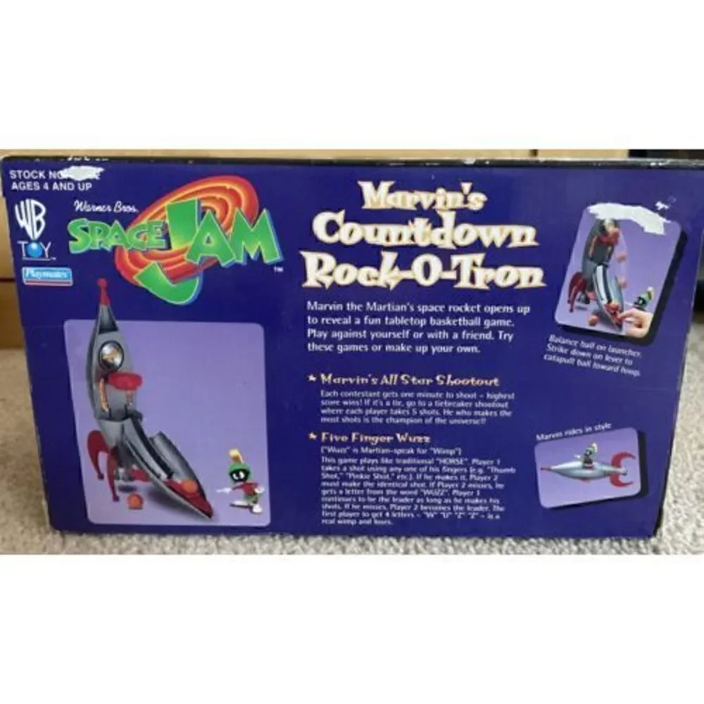 1996 PLAYMATES SPACE JAM - MARVIN’S COUNTDOWN ROCK-O-TRON PLAYSET - NEW In Box